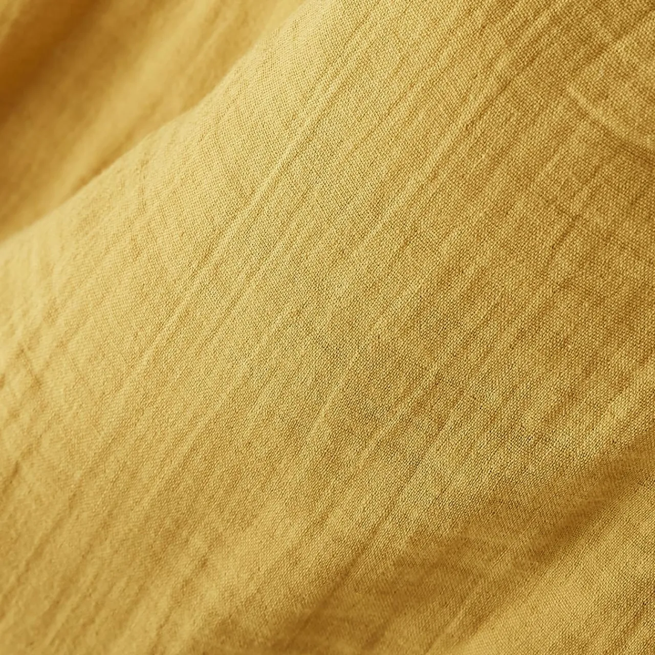 EMINZA Nappe rectangulaire gaze de coton (150 x 250 cm) Gaïa Jaune safran