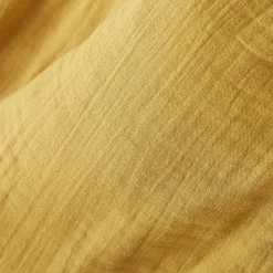 EMINZA Nappe rectangulaire gaze de coton (150 x 350 cm) Gaïa Jaune safran