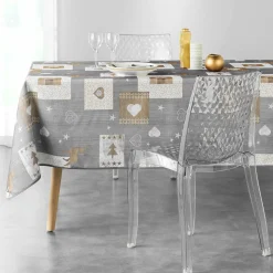 DOUCEUR D'INTERIEUR Nappe rectangulaire (L300 cm) Augustin e Gris Outlet