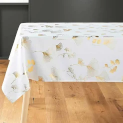 DOUCEUR D'INTERIEUR Nappe rectangulaire (150 x 300 cm) Bloomy he Blanc Outlet