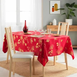 DOUCEUR D'INTERIEUR Nappe rectangulaire (150 x 300 cm) Bloomy Rouge Clearance