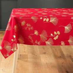DOUCEUR D'INTERIEUR Nappe rectangulaire (150 x 300 cm) Bloomy Rouge Clearance