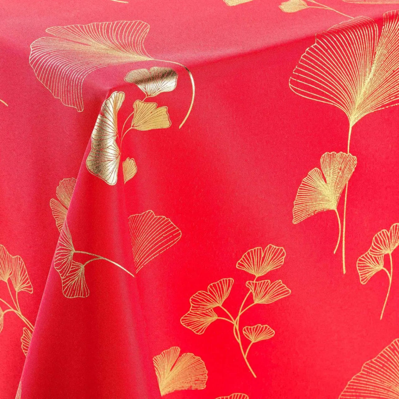 DOUCEUR D'INTERIEUR Nappe rectangulaire (150 x 240 cm) Bloomy Rouge Discount