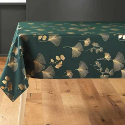 DOUCEUR D'INTERIEUR Nappe rectangulaire (150 x 240 cm) Bloomy Vert Hot