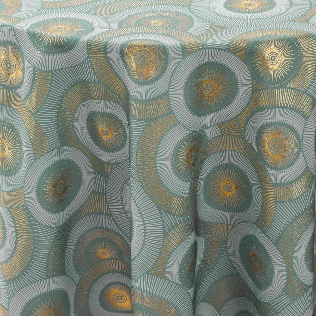 douceur d'intu017drieur Nappe ronde anti tache (180 cm) Eclipse Vert sauge Outlet