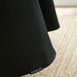EMINZA Nappe ronde anti tache (180 cm) Elise e Noir Clearance