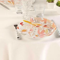douceur d'intu017drieur Nappe Ronde (180 cm) Stella he Blanc Hot