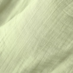 EMINZA Nappe ronde gaze de coton (180 cm) Gaïa Vert tilleul