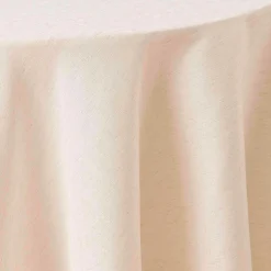 douceur d'intu017drieur Nappe ronde lin (180 cm) Pauline Écru Ecru New