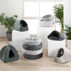 LOVE STORY Niche d'intérieur avec jouet pour chat Sweet L35 cm Gris clair Outlet
