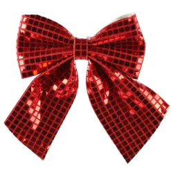 KAEMINGK Noeud de Noël (H24 cm) Disco Rouge Hot