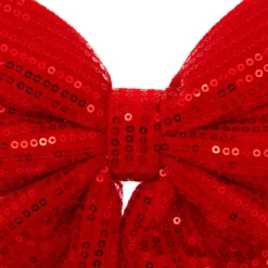 JJA Noeud de Noël (H24 cm) Prestige sequins Rouge