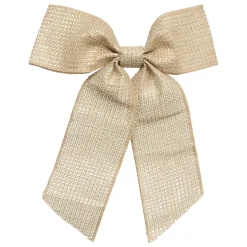 FEERIC LIGHTS Nœud de Noël en jute (H24 cm) Élégance Dé Or Best