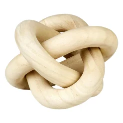 OSTARIA Nœud en bois à poser (15 x 15 cm) Chaîne Beige