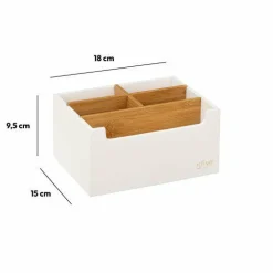5 Five Simply Smart Organisateur de maquillage 5 compartiments Natureo Blanc Best