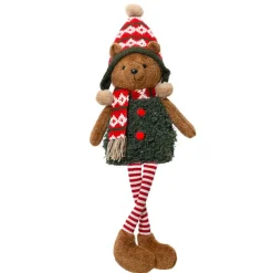 KAEMINGK Ourson de Noël déco (H68 cm) Max à la montagne Gris Outlet