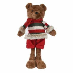 KAEMINGK Ourson de Noël (H36 cm) Carlito et son écharpe Rouge Outlet