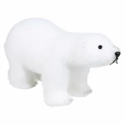 Feeric Lights & Christmas Ours polaire déco (H21 cm) Plume Blanc Online