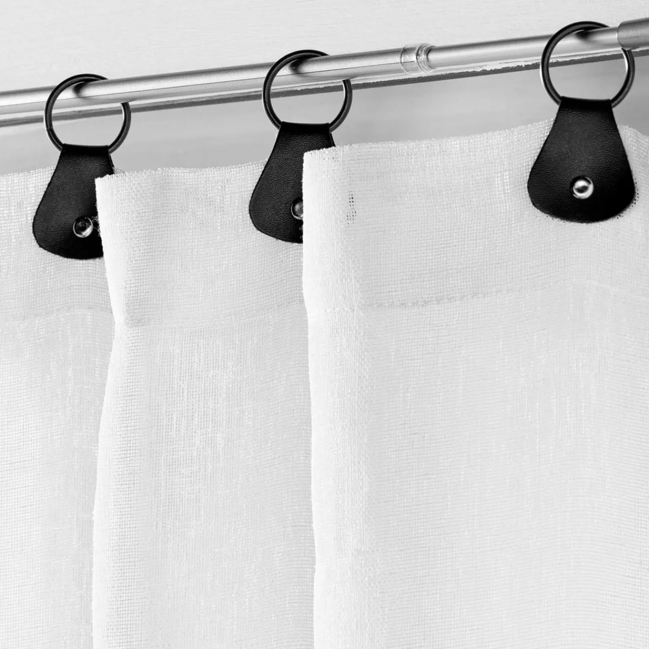 douceur d'intu017drieur Paire de voilages anneaux (70 x 200 cm) Linka Blanc Sale