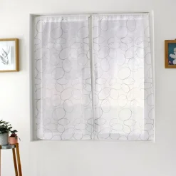 ENJOY HOME Paire de voilages brodés passe-tringle (60 x 90 cm) Galet Gris Online