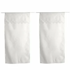 ENJOY HOME Paire de voilages passe-tringle (60 x 120 cm) Massala he Blanc Sale