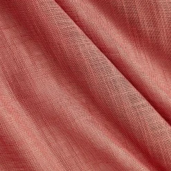 EMINZA Paire de voilages passe-tringle effet lin (60 x 160 cm) Robin Terracotta New