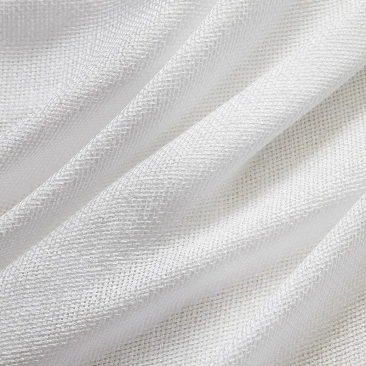 EMINZA Paire de voilages passe-tringle effet lin (60 x 90 cm) Luca Blanc Clearance