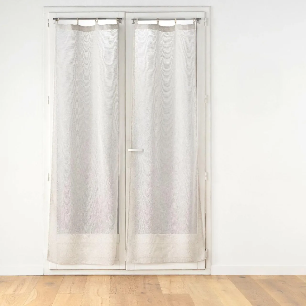 douceur d'intu017drieur Paire de voilages tissés œillets bois (70 x 200 cm) Minalisa Beige New