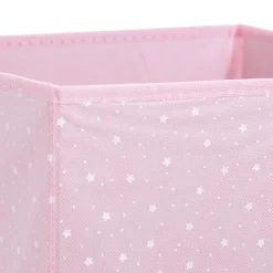 ATMOSPHERA Panier de rangement enfant (29 x 29 cm) Etoiles Rose Sale
