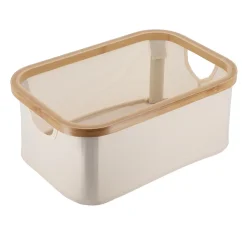 TENDANCE Panier de rangement pliable (L38 x H16 cm) Purebamboo Ecru Sale