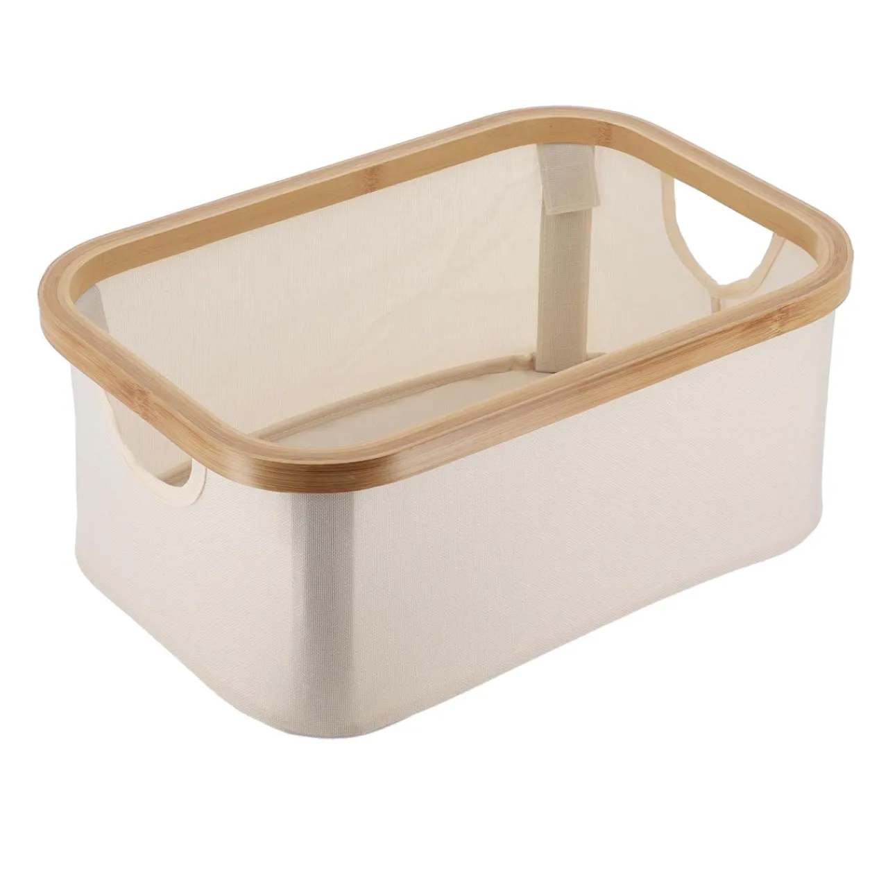 TENDANCE Panier de rangement pliable (L38 x H16 cm) Purebamboo Ecru Sale