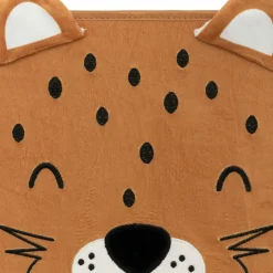 Atmosphera cru017dateur d'intu017drieur for kids Panier de rangement pliant velours enfant (29 x 29 cm) Léo Marron Hot