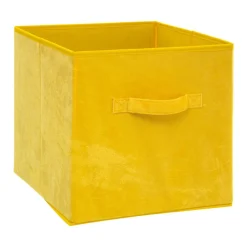 ATMOSPHERA Panier de rangement Velouria Jaune Sale
