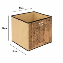 5 Five Simply Smart Panier de rangement (31 x 31 cm) Blackflora Bois Naturel Hot