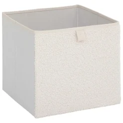 5 Five Simply Smart Panier de rangement (31 x 31 cm) Bouclette Blanc Clearance