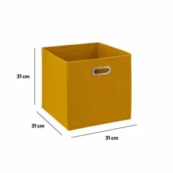 5 Five Simply Smart Panier de rangement (31 x 31 cm) Helena Jaune moutarde Online