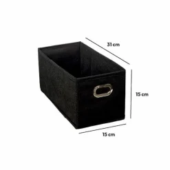 5 Five Simply Smart Panier de rangement (15 x 31 cm) Helena Noir Clearance