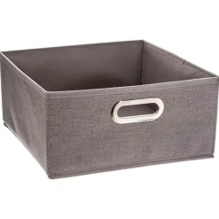 ATMOSPHERA Panier de rangement (31 x 15 cm) Helena Gris clair New