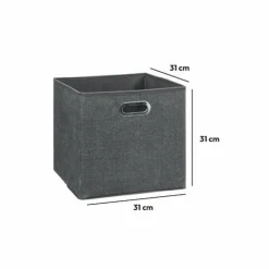 ATMOSPHERA Panier de rangement (31 x 31 cm) Helena Gris New