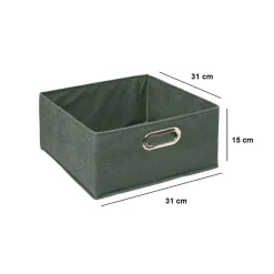 5 Five Simply Smart Panier de rangement (31 x 15 cm) Helena Vert kaki Discount