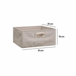 ATMOSPHERA Panier de rangement (31 x 15 cm) Helena Beige chiné
