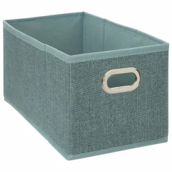 5 Five Simply Smart Panier de rangement (15 x 31 cm) Helena Bleu pétrole chiné Sale
