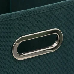 5 Five Simply Smart Panier de rangement (31 x 31 cm) Helena Bleu pétrole Hot