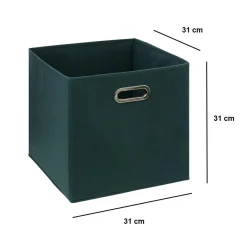 5 Five Simply Smart Panier de rangement (31 x 31 cm) Helena Bleu pétrole Hot