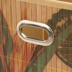 5 Five Simply Smart Panier de rangement (31 x 31 cm) Palawan Bois Beige