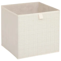 5 Five Simply Smart Panier de rangement (31 x 31 cm) Tweed Beige Clearance