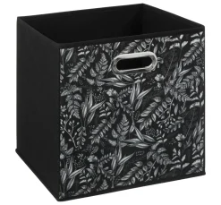ATMOSPHERA Panier de rangement (31 x 31 x 31 cm) Botanical Noir New