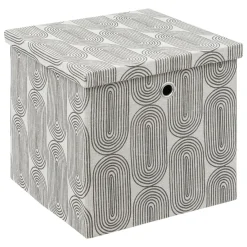 ATMOSPHERA Panier de rangement (31 x 31 x 31 cm) Rainbow Gris