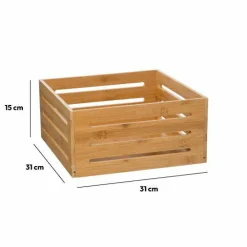 ATMOSPHERA Panier de rangement (31 x 31 x H15 cm) Siao Naturel Discount