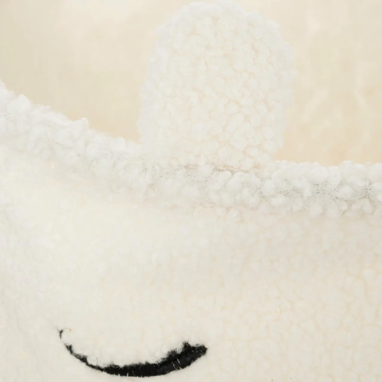Atmosphera createur d'interieur for kids Panier à jouets (H40 cm) Bouclette Blanc
